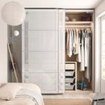 Pax 3 Wardrobe Frames – White Stained Oak 200X58X236 Cm Inside Ikea Kleiderschrank System