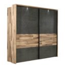 Schwebetürenschrank 220 Cm Breit Ricciano Von Forte Stabeiche For Kleiderschrank 220 Breit