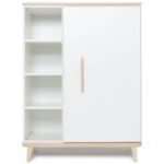 Kleiderschrank 120 Cm 1 Türig Nado Retro Esche White | Abitare Kids Intended For Kleiderschrank 120 Cm