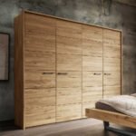 Holz Kleiderschrank Mit Passepartout Rahmen Aus Wildeiche Mit Within Kleiderschrank Aus Holz